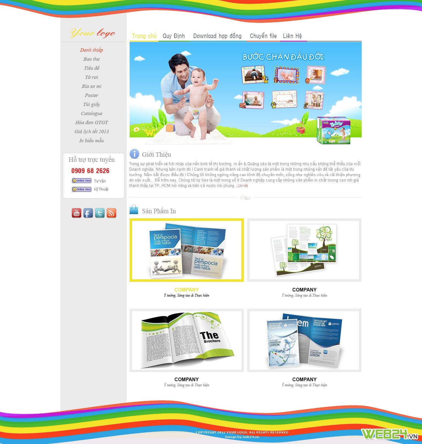 Mẫu website in ấn 04