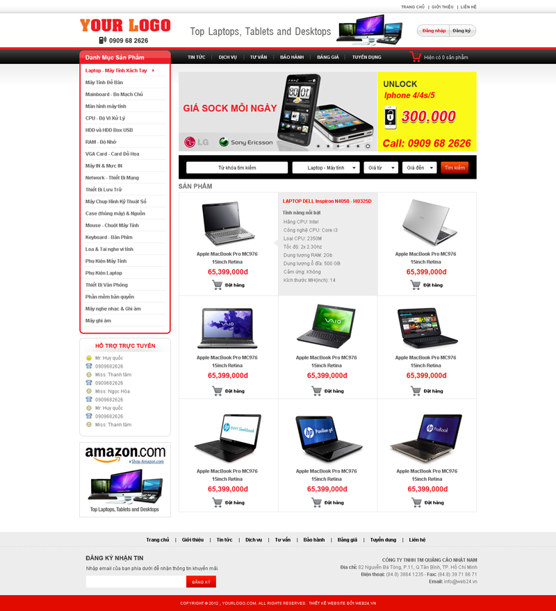 Website Máy tính