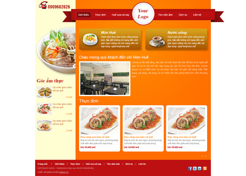 Website Quán ăn