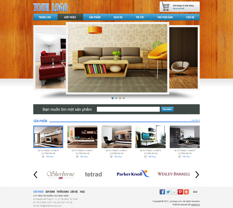Website Đồ gỗ và trang nội thất
