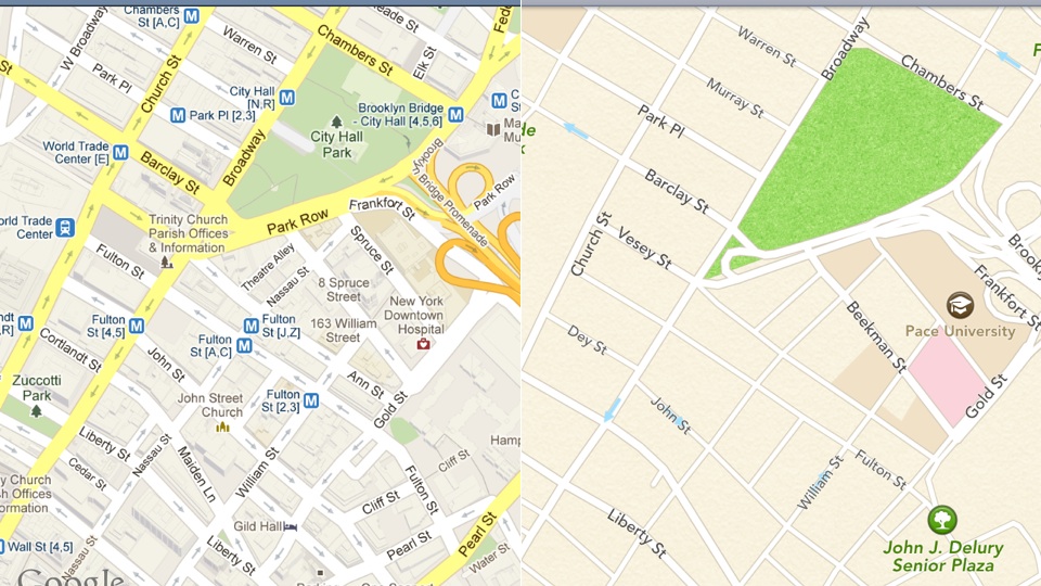 Apple Maps ăn đứt Google Maps về tốc độ tải xuống