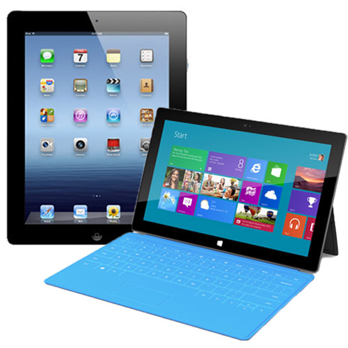 So sánh toàn diện giữa Surface RT với iPad 3