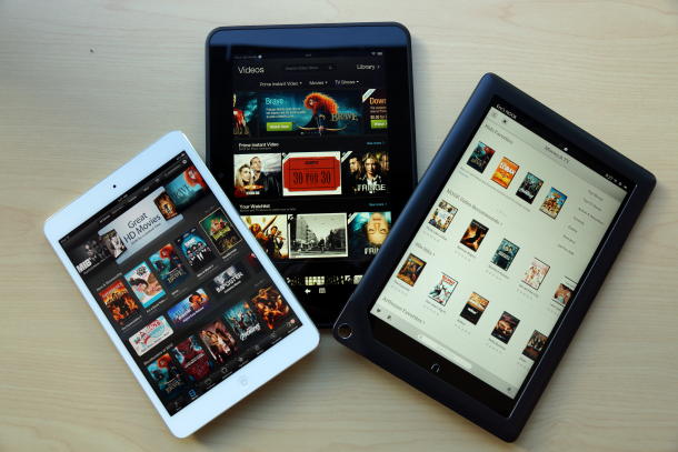 So sánh iPad mini, Kindle Fire HD 8.9 và Nook HD+