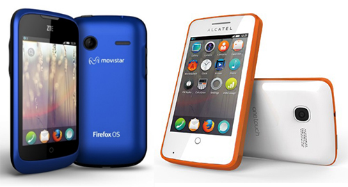 ZTE Open và Alcatel One Touch Fire, hai sản phẩm thương mại đầu tiên chạy Firefox OS