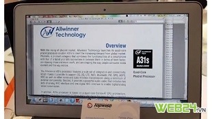Allwinner phát hành vi xử lý lõi tứ A31s cho "phablet"