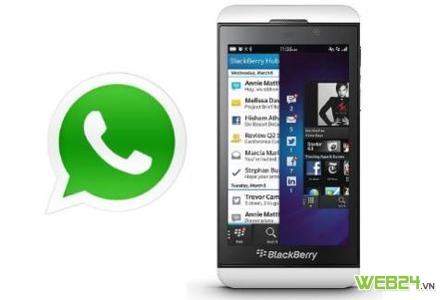 WhatsApp dành cho Blackberry 10 có thể phát hành vào tuần tới