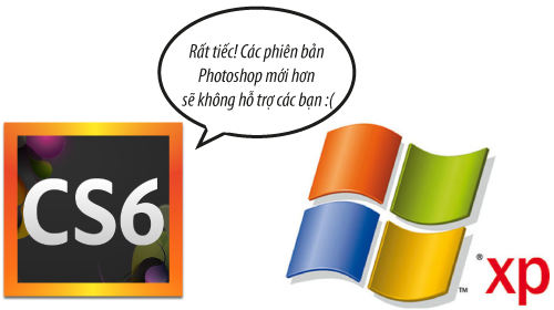Adobe: Photoshop phiên bản CS7 trở lên sẽ không hỗ trợ Windows XP