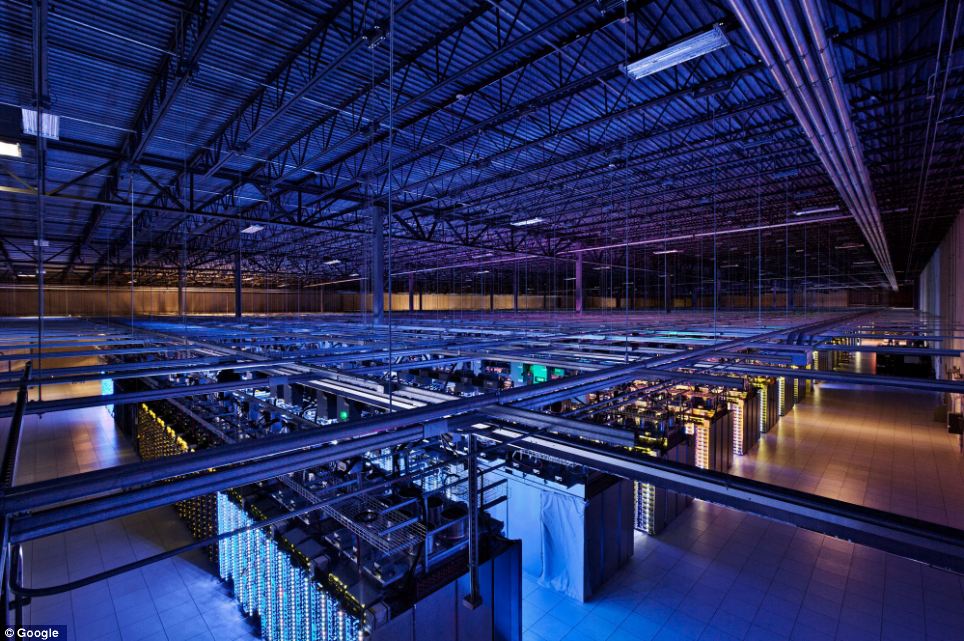 Ngắm nghía, bên trong, trung tâm, dữ liệu , Google