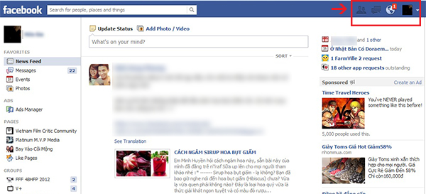 Facebook bất ngờ sửa đổi giao diện 1