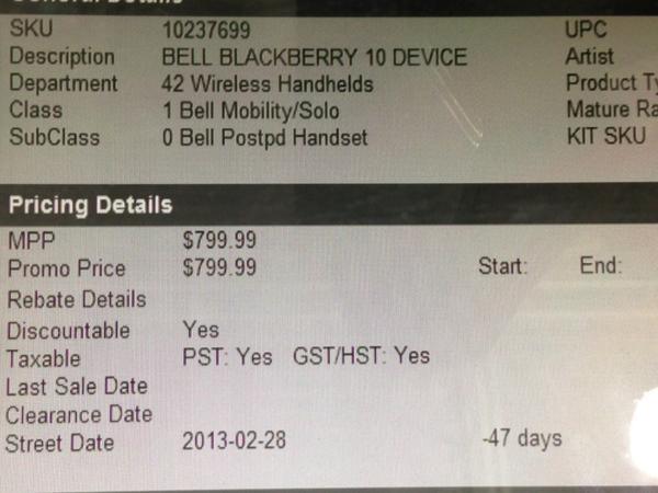 BlackBerry Z10, ngày ra mắt BlackBerry Z10