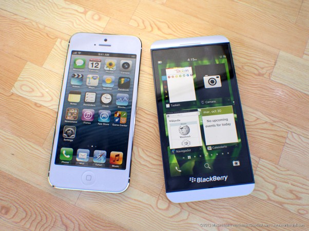 BlackBerry 10, Iphone 5